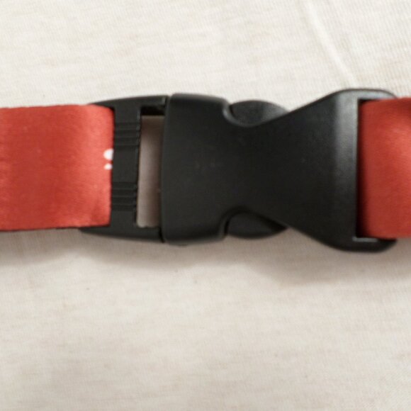 Houston Texans Lanyard Red On One Side Blue On Other Texans Logo & Snap Closure - Picture 2 of 4